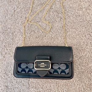 Coach Morgan Crossbody In Signature Chambray Small